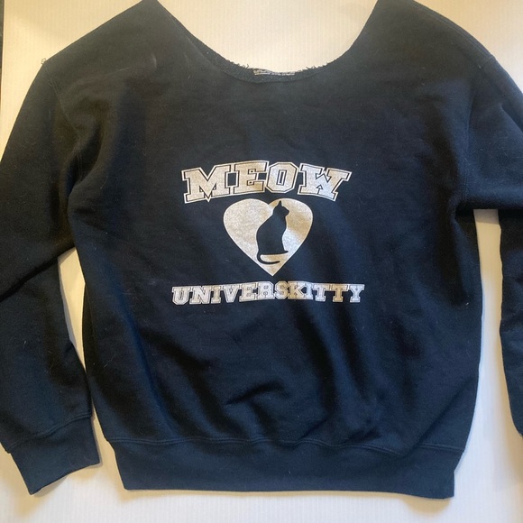 Meow cat sweatshirt size large - Picture 1 of 1